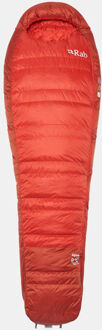 RAB Alpine 0C / 32F Left Long Slaapzak Rood