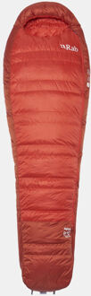 RAB Alpine 0C / 32F Slaapzak Rood - Left Regular