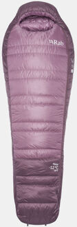 RAB Alpine -12C / 10F Slaapzak Left Regular Dames Paars