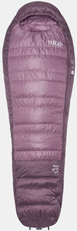 RAB Alpine -6C / 20F Slaapzak Dames Paars - Left Regular