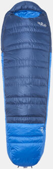RAB Ascent 0C / 32F Slaapzak Blauw - Left Regular