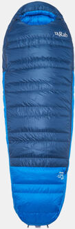 RAB Ascent -12C / 10F Left Long Slaapzak Blauw