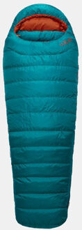 RAB Ascent 500 Dames Slaapzak Blauw - Left