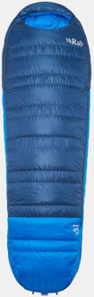 RAB Ascent -6C / 20F Left Long Slaapzak Blauw
