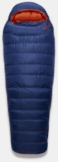 RAB Ascent 700 Dames Slaapzak Blauw - Left