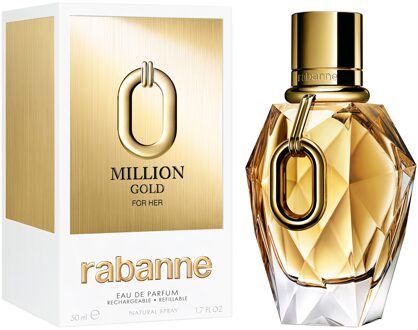 Rabanne Million Gold For Her Eau de Parfum Refillable 50ml