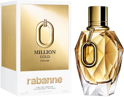 Rabanne Million Gold For Her Eau de Parfum Refillable 90ml