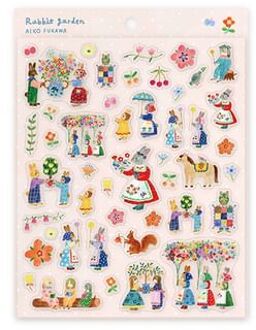 Rabbit garden /Aiko Fukawa Sticker One Size