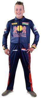 Race coureur overall - donkerblauw - verkleedkleding - voor kinderen - Dutch Racing Team 104