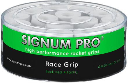 Race Grip Verpakking 30 Stuks wit - one size