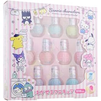 Race Sanrio Characters Peelable Nail Polish Set 10 pcs