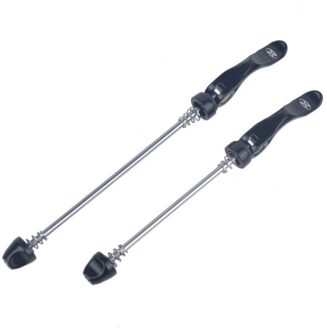 Racefiets Clip Hendel As 148/185Mm Quick Release Fiets Wielen Lock Fiets Wielnaaf Spiesjes Voor Achter snelspanners zwart