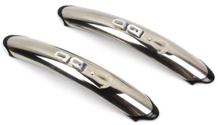 Racefiets Fenders 700C Vintage Fiets Retro Bike Fixed Gear Fiets Spatbord 700C Fiets Praktische Onderdelen Zilver Aluminium Legering