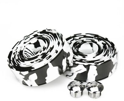 Racefiets Fietsstuur Tape 5 Soort Effen Kleur Fietsen Handle Belt Kurk Wrap Met Bar Stekkers Non Slip Absorberen zweet 7 wit