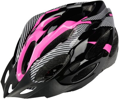 Racefiets Helm Ultralight Fietshelmen Mannen Vrouwen Mountainbiken Fietsen Integraal Gevormde Helm Zonnebril roze