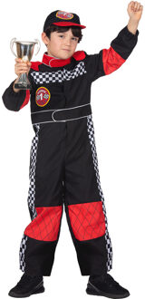 Racemaster Kostuum Karter Kind Zwart