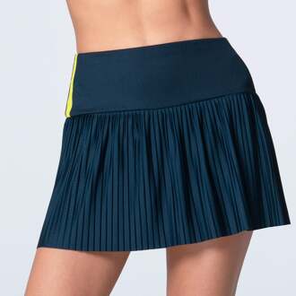 Racer Rib Pleated Rok Dames donkerblauw - XS,S,M,L,XL
