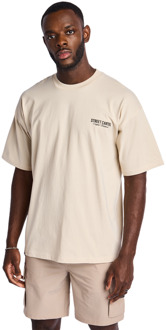 Racer T-shirts Heren - Wit - Maat L White