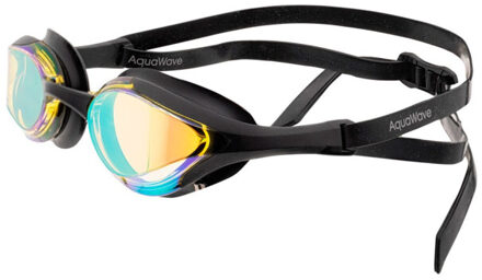 Racer zwembril voor volwassenen - maat One size Zwart