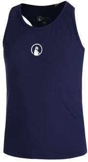 Racerback Tanktop Meisjes-Donkerblauw,Wit - 140