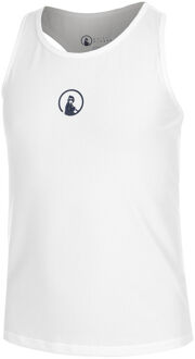 Racerback Tanktop Meisjes-Wit,Donkerblauw - 116