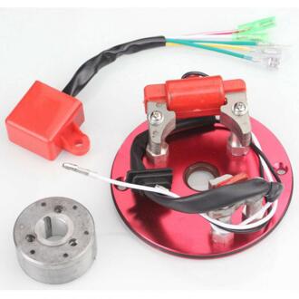 Racing Stator Magneto Racing Inner Rotor Cdi Kit Rood Voor 110 125 140cc Lifan Yx Pit Dirt Bike