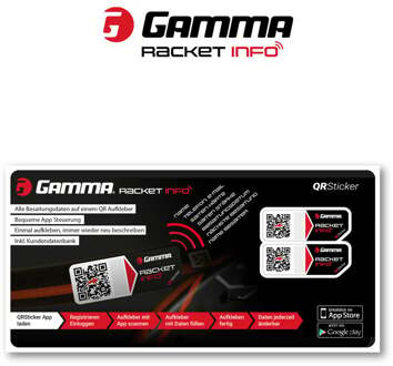 Racket Info String Sticker Verpakking 2 Stuks-Zwart - nosize