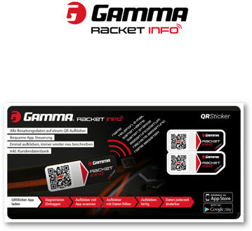Racket Info String Sticker Verpakking 2 Stuks-Zwart - nosize