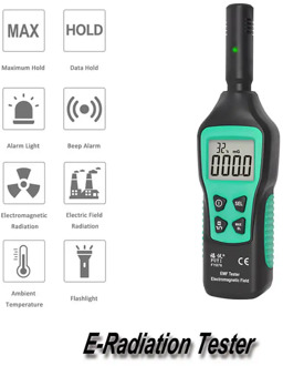 Radiation Detector Electromagnetic Field Radiation Tester Temperature Tester EMF Meter Dosimeter Detector For Computer Phone