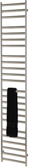 Radiator Athena Met Digitale Thermosstaat 35x160 cm Geborsteld RVS