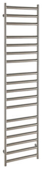 Radiator Athena Met Digitale Thermosstaat 50x140 cm Geborsteld RVS Chroom EH Design