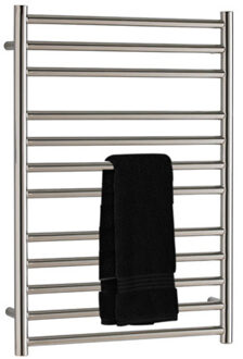 Radiator Athena Met Digitale Thermosstaat 60x120 cm Geborsteld RVS Chroom EH Design