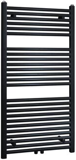 Radiator BWS Emma 118,5x45 cm Midden Onder Aansluiting Mat Zwart (538 Watt)