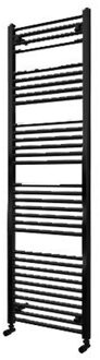 Radiator Sanilux Lydia 180x60cm 996 Watt Midden-onder Aansluiting Grafiet (incl. bevestigingsset, blindstop en ontluchter)