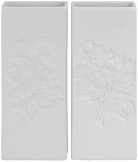 Radiator Waterverdampers - 2x - dolomiet - bloemen print - 20 cm - luchtbevochtiger