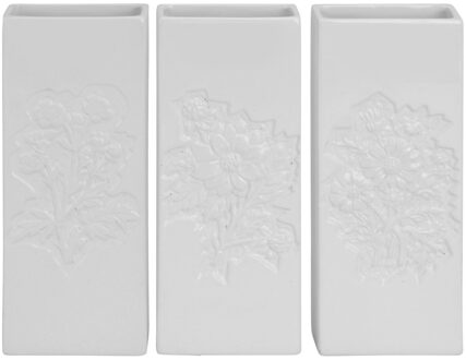 Radiator Waterverdampers - 3x - dolomiet - bloemen print - 20 cm - luchtbevochtiger