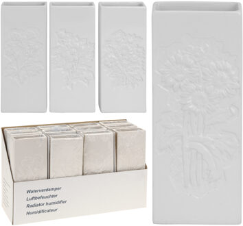 Radiator Waterverdampers - 4x - dolomiet - bloemen print - 20 cm - luchtbevochtiger