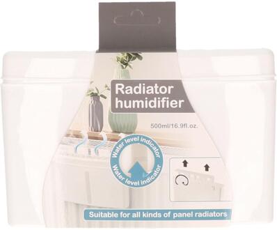 Radiator waterverdampers - kunststof - 19x13 cm - Luchtbevochters Wit