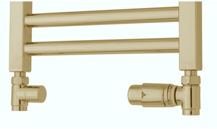Radiator Zij-Aansluitset TVS Ventile 210 Goud