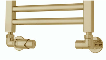 Radiator Zij-Aansluitset TVS Ventile 221 Goud