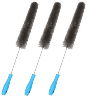 Radiatorborstel - 3x - flexibel - extra lang - 90 cm - schoonmaakborstel