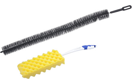 Radiatorborstel set - 2-delig - flexibel - 70 cm - schuimspons - 46 cm