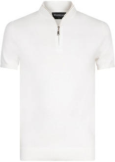 Radical Half Zip Gebreid T-shirt | Off White Radical , White , Heren - 2Xl,Xl,S