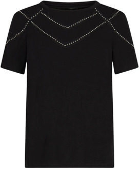 Radical Lexi Zwart T-Shirt met Stoere Details Radical , Black , Dames - Xl,L,M,S,Xs