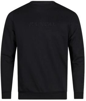 Radical Logo Borduursel Crewneck Sweater | Zwart Radical , Black , Heren - Xl,L,M,S