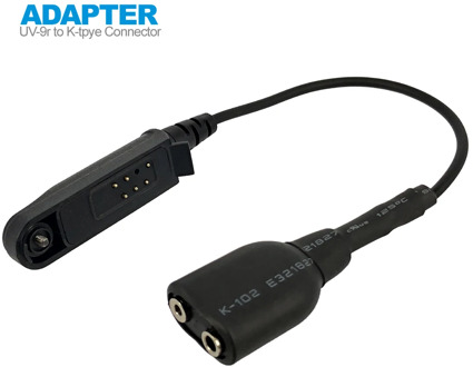 Radio Baofeng UV-9R Plus Talkie-Walkie Adapter Cable to K 2 Pin Suitable for UV-5R BF-888s Walkie Talkie Headset Mic Accessorie