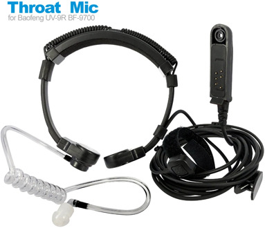 Radio Baofeng UV-9R Plus Talkie-Walkie Air Tube Throat Vibration Headset Headphone for UV-XR A-58 GT-3WP Walkie Talkie Earpiece