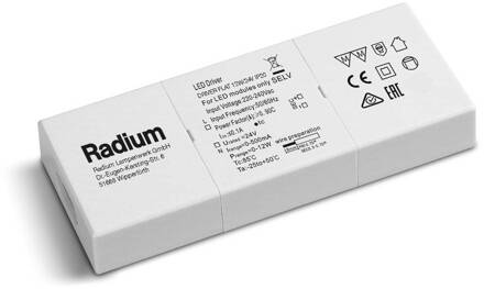 Radium Flat LED driver voor Strips 12W/24V wit