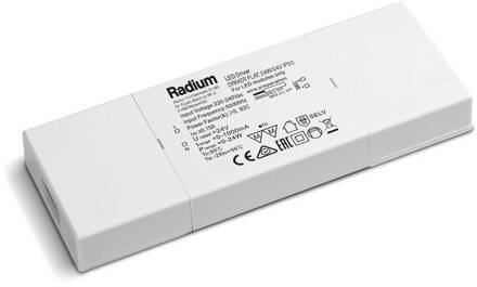 Radium Flat LED driver voor strips 24W/24V wit