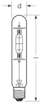 Radium Halogeen gasontladingslamp E40 360W HRI-T B helder